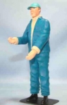 GTM Baseball cap boiler-suited figure Scale 1:12 / #880-06
