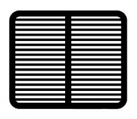 L�ftungsgitter 24 x 20 mm , 2 St�ck / 7-660