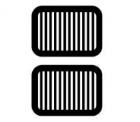 Ventilation bars 14 x 10 mm , 4 pcs / 7-665