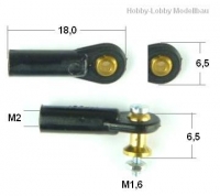 Kugelkopf M2 / 1,6 mm , 2 Stck / #5005-12