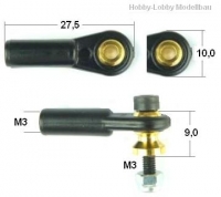 Ball Joint M3 / 3.0 mm , 2 pcs / #5005-46