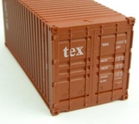 Container tex , 20 ft , 25x25x60 mm 1:100 / 90008