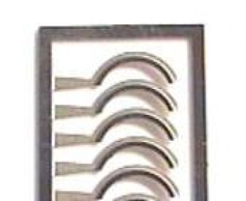 Wimper f�r 4 mm Bullaugen Rinne unten (25 St) /#7-013