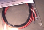 Accu connect cable, red/ black 1.5 mm