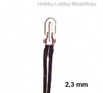 6 Volt / 50 mA , 2.3 mm Mini-Lamp clear, 100mm Cable , 1-1650