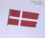 Flag Denmark , 1 pc 25 x 40 mm + 1 pc 15 x 30 mm , #1367