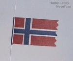 Flag Norway , 1 pc 25 x 40 mm + 1 pc 15 x 30 mm , #1365
