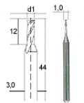 Multi purpose tungsten carbide miller 1.0 mm , #28758