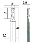 Hartmetall - Multifrser 3,0 mm , #28761