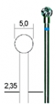 Tungsten vanadium milling bit, ball point 5.0 mm , #28760