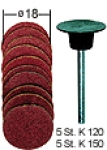 Sanding pad + 10 discs + holder , #28982