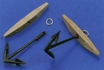 Anchor metal , 60 x 40 mm (wood 65 mm) , #60751