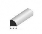 Super Styrene Profile quarter round 1.5 mm , 330 mm