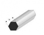 Super Styrene Profile hexagonal 2.0 mm , 330 mm