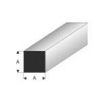 Super Styrene Profile quadrat 1.0 mm , 330 mm