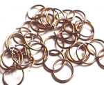 Brass rings 12 mm outside (30 pcs) , #1120-07