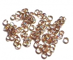 Brass rings 4 mm outside (15 pcs) , #1120-02