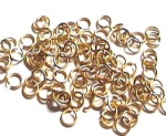 Brass rings 5 mm outside (100 pcs) , #1120-03