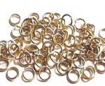 Brass rings 7 mm outside (75 pcs) , #1120-04