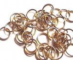 Brass rings 10 mm outside (50 pcs) , #1120-06