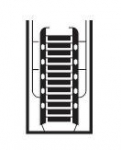 Stair 7 x 24 mm ,  1:100 (2 pcs) / #7-059