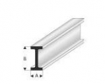 Super Styrene Profile T Beam 1.25 x 2.5 mm , 330 mm