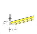 MS Winkel  2,5 x 1,0 mm , 330 mm / #11-74