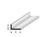 Super Styrene Profile Angle 4.0 x 8.0 mm , 330 mm