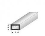 Super Styrene Profile rectangular Tube 2.0 x 4.0 mm , 330 mm