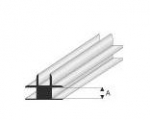 Super Styrene Profile T-Connector 2.0 mm , 330 mm