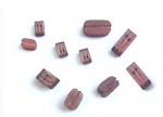 Doppelblock 10,0 mm Holz dunkel (10 Stck) , #1001-40