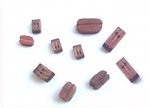 Block double 7.0 mm Wood dark (10 pcs) , #1001-37