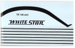 WHITE STAR Decal / #BBD-20