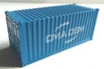 Container CMA GCM blau, 20 Fu  1:100 / #90003