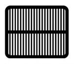 Ventilation bars 24 x 20 mm , 2 pcs / 7-661