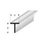 Styrene Profile T Beam 1.5 x 1.5 mm , 1000 mm