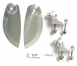 ALU - Turnfin 30 x 72 mm , 1 pair / #27-1216