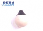PEBA Rundfender , 25 mm , wei / 38-50023