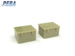 Deck Box light gray , 16 x 13 x 10 mm , 1:50 , 2 pcs / 38-50213