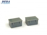 Deck Box dark gray , 13 x 9 x 7 mm , 1:75 , 2 pcs / 38-50219