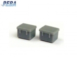 Deck Box dark gray , 8 x 7 x 5 mm , 1:100 , 2 pcs / 38-50220