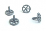 PEBA hand wheel 5 spokes, 8 mm, 4 pcs / #38-50641