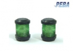 PEBA Around Lamp 9.1 x 6.4 mm green , 1 Pair / #38-50462