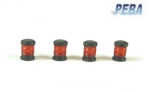 PEBA Around Lamp red 4.7 x 3.0 mm , 4 pcs / #38-50431