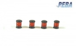 PEBA Around Lamp red 3.4 x 2.0 mm , 4 pcs / #38-50436