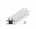 Styrene Profile T-Connector 1.0 mm , 1000 mm