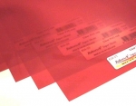 PVC Sheet 328 x 477 mm / 0.23 mm rot